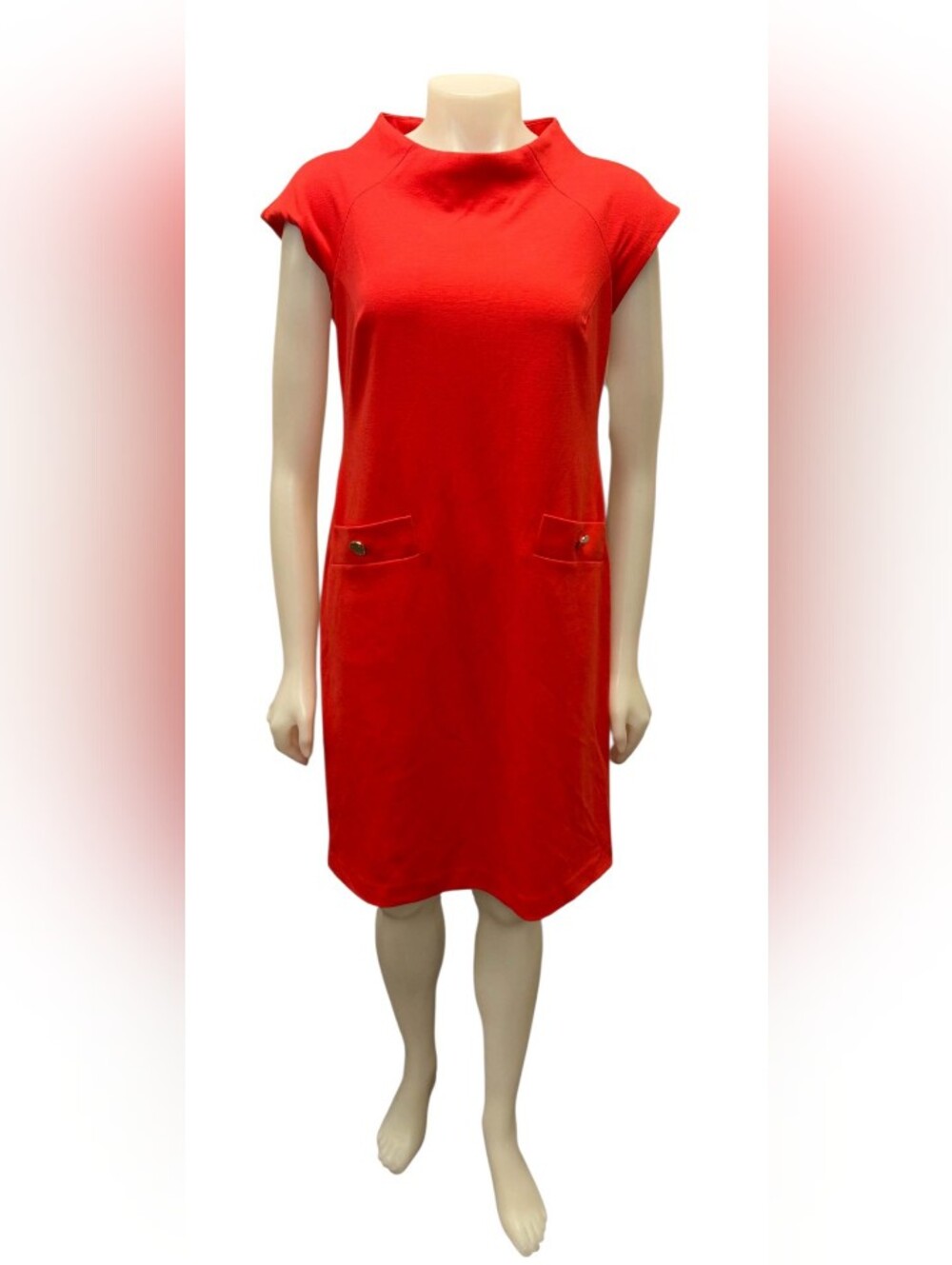 Jones New York NWT Midi Shift Dress Coral Colored Size 6